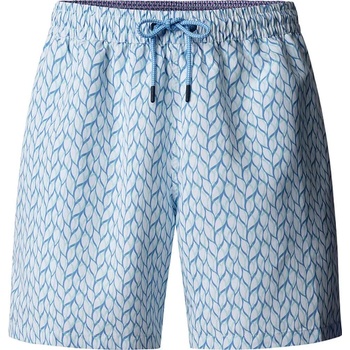 Hackett Бански гащета Hackett Crystalline swimming shorts - Blue (White)