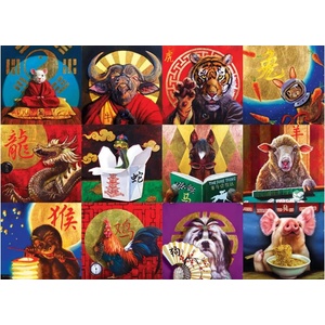 EUROGRAPHICS - Puzzle Chinese Calendar - 1 000 piese