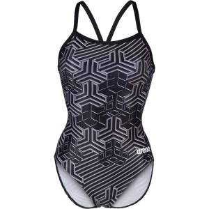 arena Дамски бански костюм Arena Kiko Pro Swimsuit Womens - Black/Black