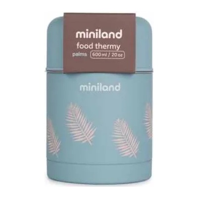 Miniland Термос за храна Miniland - Terra, Palms, 600 ml (89445)