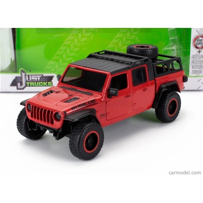 Jada Jeep Gladiator Pick-up 2020 With Set 4x Tires Červená Černá 1:24