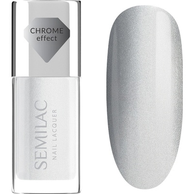 115 Semilac Klasický lak na nehty Nail Lacquer Silver Chrome 9 ml