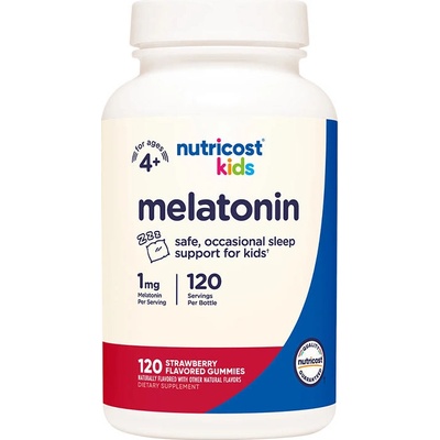 Nutricost Kids Melatonin Gummies 120 gummies jahoda