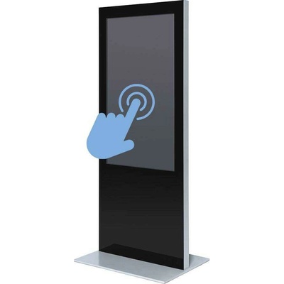Jansen Display s.r.o. Digitálny tenký totem s monitorom Samsung 43", čierny, dotyková fólia