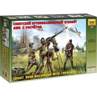 Zvezda Model Kit figurky 3609Soviet DSHK with Crew WWII 1:35