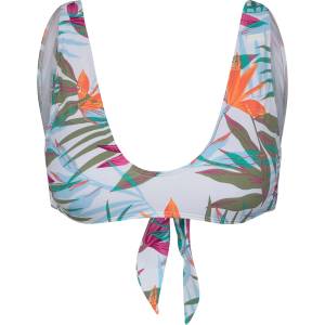 Roxy Дамско бикини горнище Roxy Women's PT Beach Classics Elong Tri Bikini top - Bright White Floral Of Paradis - размер XS (150-2019-0211)