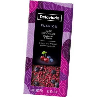 Delaviuda Fussion dark Chocolate Blueberries Cherry 120 g