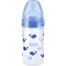NUK First Choice láhev plastová silikonová savička New classic modrá 150ml
