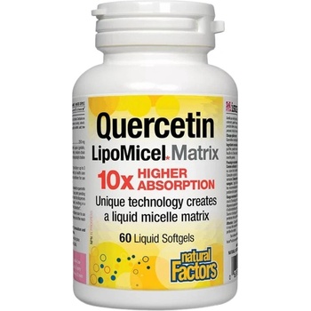 Image 1 of Natural Factors Quercetin 250 mg LipoMicel Matrix [60 Гел капсули]