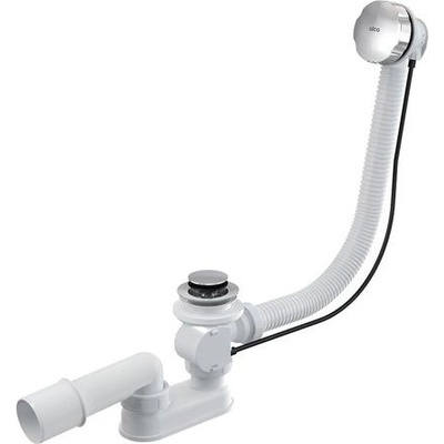Alcadrain Automatický vaňový sifón 57 cm, kov, chróm A55K