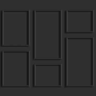 Esta Home 158940 Vliesová 3d fototapeta čierny stenový obklad Black & White 300x300cm