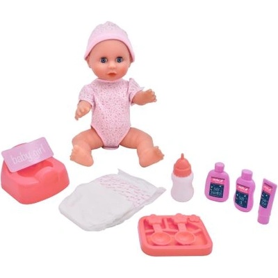 Dolls World - Бебе Оливия 38 см пие и пишка със затварящи се очи и аксесоари