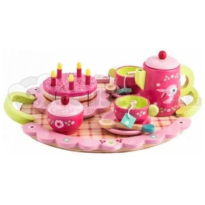 DJECO - Детски дървен комплект Чаено парти Lili Rose (DJ06639)