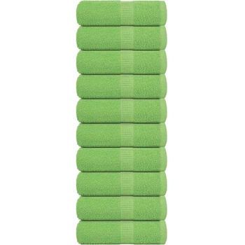 vidaXL Кърпи за пране 10 бр. FROGN ябълково зелени 30x30 см 100% памук (137018)
