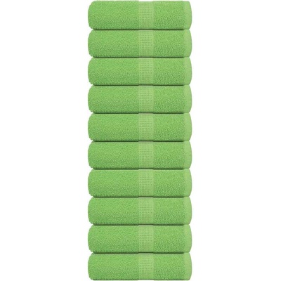 vidaXL Кърпи за пране FROGN 10 бр. ябълково зелени 30x30 см 360 г/м2 (137018)