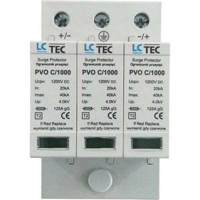 LC TEC Svodič přepětí 3P třídy T2 (C) 1000V DC pro FV systémy