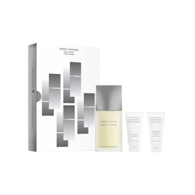 Issey Miyake L`Eau d`Issey Pour Homme Подаръчен комплект за мъже Размер EDT 125 ml + 50 ml душ гел + 50 ml афтършейв балсам
