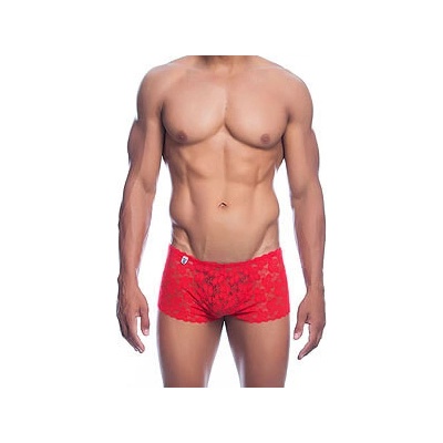 MOB Rose Lace Boy Short Red