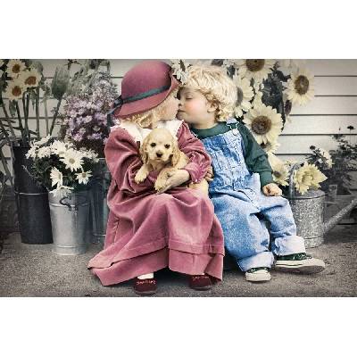 Castorland Пъзел-пощенска картичка Castorland от 24 части - Първа любов (KAR - 024015)