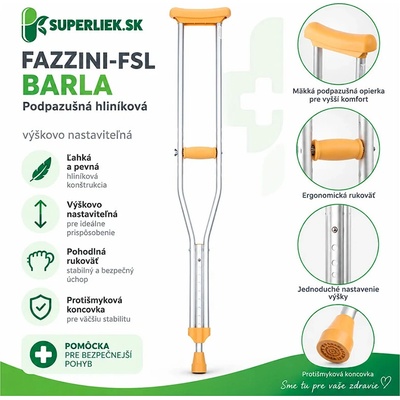 Fazzini barla GR305 Podpazušná Hliníková