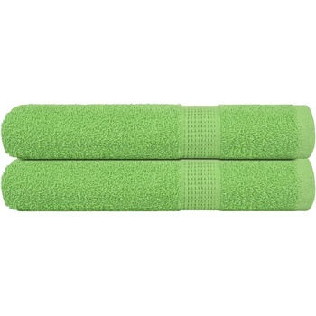 vidaXL Кърпи за сауна 2 бр ябълковозелени 80x200 см 360 gsm 100% памук (137031)