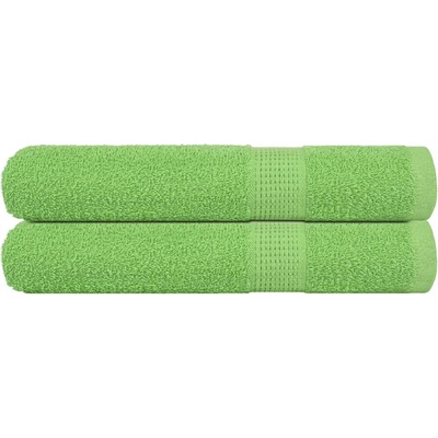 vidaXL Кърпи за сауна FROGN 2 бр. Ябълково зелени 80x200 см 360 г/м2 (137031)