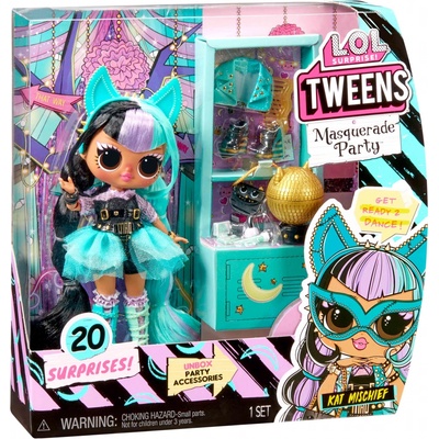 LOL Surprise! Tweens maškarný ples Kat Mischief