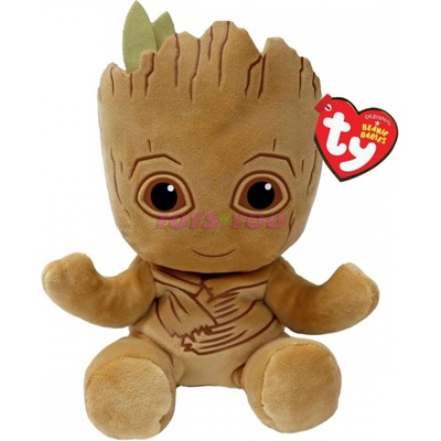 TY Beanie Babies SOFT marvel GROOT 15 cm
