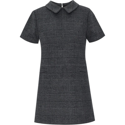 DKNY S/S Short Dress Gry/blk