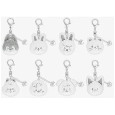 Prívesok na kľúče Import Stray Kids CelebrATE Skzoo Face Keyring (Silver Version) 1EA