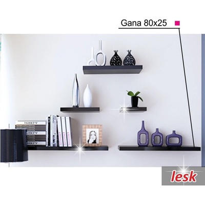 Kondela Police GANA 80 cm černá