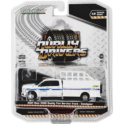 GreenLight Dodge Ram 3500 Dually Tire Service Truck 2021 Goodyear 1:64