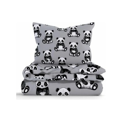 MKLozkoviny.sk bavlna obliečky Renforcé Panda 140x220 70x90