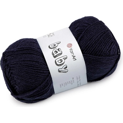 Pletací příze Baby 50 g Varianta: 16 (583) modrá tmavá, Balení: 1 ks 61632/160041/286253