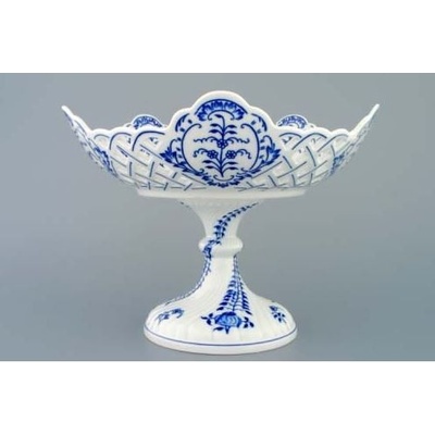 Cibulák Misa 5-hranná 28 cm na ozdobnej nohe originálny cibuľový porcelán