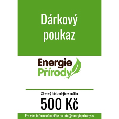 Dárkový poukaz Hodnota: 500 Kč