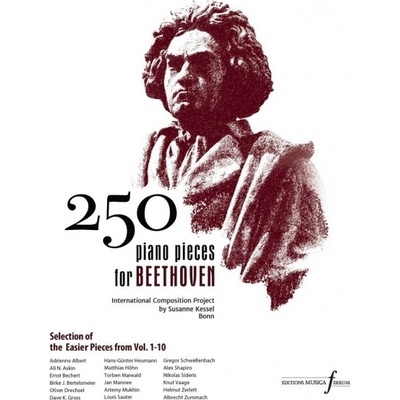 250 piano pieces for Beethoven Výber jednoduchších dielov zo zväzkov 1-10 pre klavír