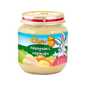 Слънчо пюре пащърнак с картофи 4 месец 130 г