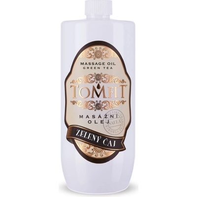 Tomfit masážní olej zelený čaj 1000 ml