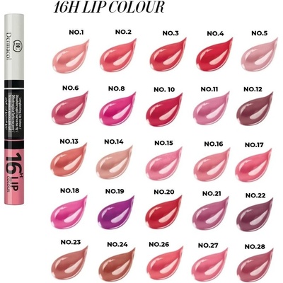 Dermacol 16H Lip Colour dlhotrvajúca farba na pery 20 3 ml a 4,1 ml