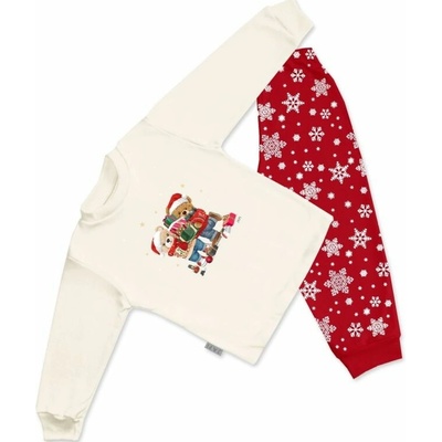 Detské pyžamo Merry Christmas červená