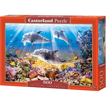 Castorland Пъзел Castorland от 500 части - Делфини под водата (B-52547)