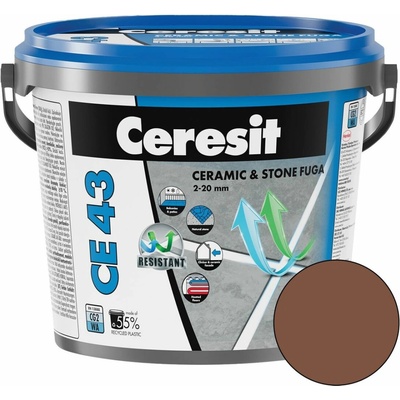 Ceresit CE 43 Škárovacia hmota Grand´Elit, chocolate, 5 kg, 1303122