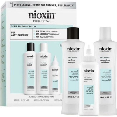 Nioxin Scalp Recovery Nioxin Scalp Recovery Purifying Shampoo - Shampoo for Dandruff and Itchy Scalp, 200 ml + Nioxin Scalp Recovery Moisturizing Conditioner for Dry Scalp, 200 ml + Nioxin Scalp Recov