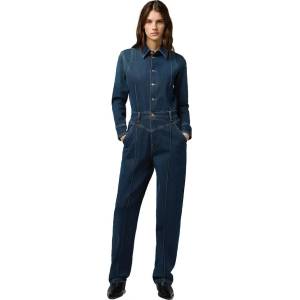 WRANGLER Гащеризон Wrangler Western Regular Fit long sleeve jumpsuit - Blue (Rustic Rinse)