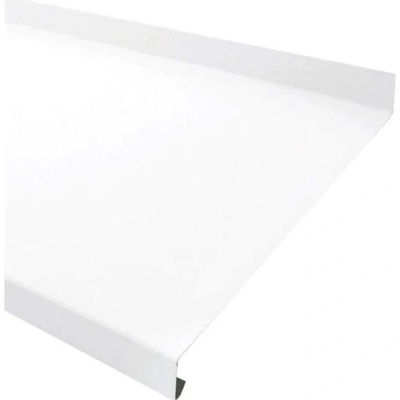 Parapet venkovní r.š.167mm - pozink Lakovaný RAL 9010 bílá s folií dl.2m