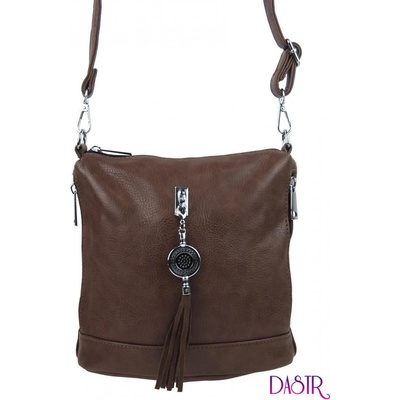 Bella Belly malá crossbody dámská kabelka s přívěskem 1994-BB přírodní hnědá
