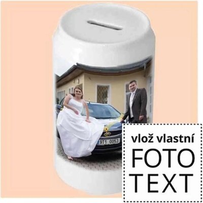 Bezvadný dárek Coca-cola pokladnička keramická , s vlastním potiskem