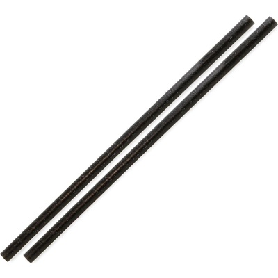 Gastrofans Jednorázové brčko Sier Refork rovné černé 8 mm 24 cm 100 ks