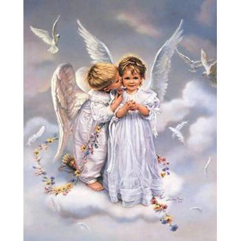 Norimpex - Puzzle Diamant painting: Angels 30x40cm - 1 - 39 piese